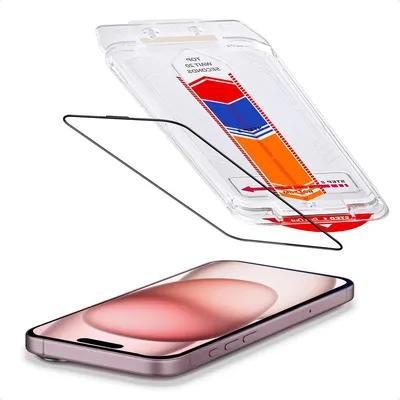 Image de Accezz Gehard Glas Screenprotector + Applicator pour Apple iPhone 16 / 15