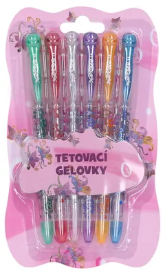 Zdjęcie produktu dla Zestaw długopisów żelowych do tatuażu 6 szt