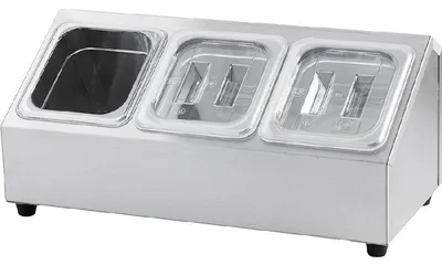 Produktbild von Ständer für Gastronormbehälter - 3 x GN 1/6 (150 mm)