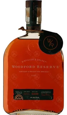 Immagine prodotto di Woodford Reserve Kentucky Straight Rye Whiskey mit RITZENHOFF Nosing Glas | 45,2 % vol | 0,7 l