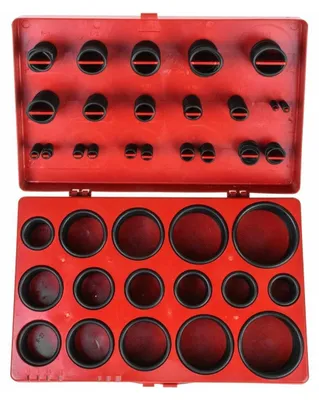 Productafbeelding van AW Tools - Set afdichtingsringen, NBR-schuim (verpakking van 419 stuks), AW2441 (universele maat), zwart