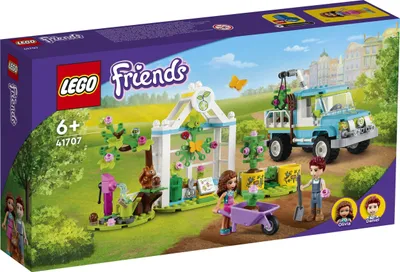Zdjęcie produktu dla LEGO 41707 Friends Pojazd do sadzenia drzew, zabawka do ogrodu kwiatowego z samochodzikiem i figurkami zwierząt, zestaw na prezent na urodziny dla dzieci