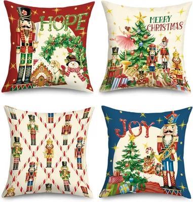 Immagine prodotto di Coperte per cuscini da divano, 45 x 45 cm, set di 4, motivo "rompighiandine"