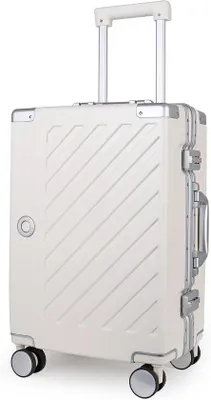 Productafbeelding van Hardshell Koffer 65cm - 100% Polycarbonaat - Ritsloze Bagage met 4 Spinnerwielen - Dubbele TSA-sloten - Aluminium Handvat - Handbagage v