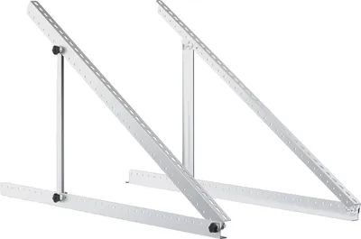 Produktbild von Solarmodul-Montagehalterungen, langlebige Aluminiumlegierung, 28 Zoll, unterstützt bis zu 150 lbs, verstellbarer Winkel, faltbares Design
