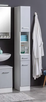 Produktbild von Seitenschrank Badschrank Holzschrank Badezimmerschrank Schrank "Riga IV"