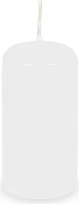 Image de Bougie cylindrique blanche 40 x 80 mm - 4 pièces