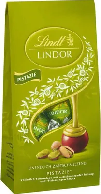 Produktbild von Lindt Lindor Kugeln Vollmilch Pistazie 137g