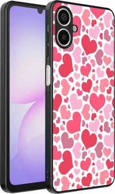 Produktbild von Geeignet für Samsung Galaxy A07 Telefon Fall mit Herzen drucken - Herzen Design TPU Backcover Fall - Kinder Fall mit Herzen Design - Smartphonics