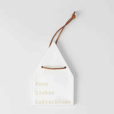 Produktbild von Wandhäuschen "Dann lieber Luftschloss"