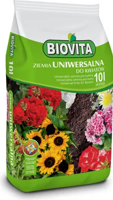 Produktbild von BIOVITA Universalboden 10L Mehrkomponentensubstrat Pflanzenerde Gebrauchsfertig Erde Natürlichen Ursprungs