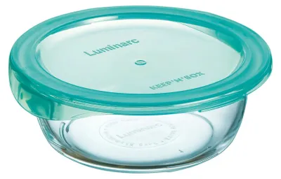 Image de Petite boîte de conservation ronde hermétique 42 cl Keep'n Box + Couvercle Lagoon - Luminarc