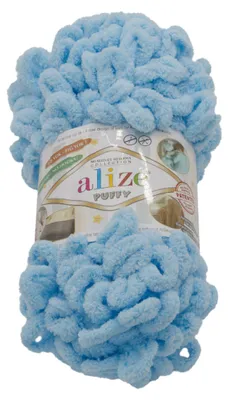 Zdjęcie produktu dla Przędza PUFFY - 100 g / 9 m - Niebieska