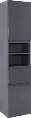 Produktbild von Säulenschrank Cardiff | 40 x 35 x 180 cm | Grau