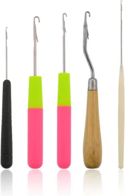 Produktbild von Famanu Haaknadel Set für Dreadlocks und Zöpfe - 5 Stück