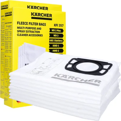 Produktbild von 8x originální filtrační sáčky FIZELINE pro vysavače KARCHER WD2, WD3