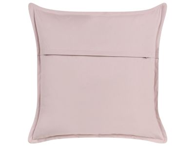 BELIANI Dekorační polštář růžový samet 60 x 60 cm polyester bavlna jednobarevný moderní minimalistický design