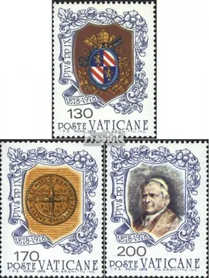 Produktbild von Briefmarken Vatikanstadt 1978 Mi 720-722 (kompl.Ausg.) postfrisch Papst Pius IX.