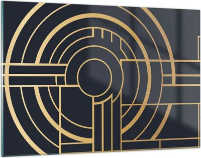 Produktbild von Bilder auf glas - Einteilig - Abstraktion Stück Modern - 120x80cm - Glasbilder - Wandbilder - Bilder - zum Aufhängen bereit - Wanddekoration aus Glas - Glas Bilder - Wandbild auf Glas - GAA120x80-4640