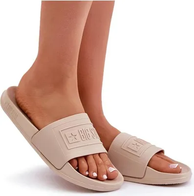 Produktbild von Leichte Damen-Pantoletten Big Star OO274035 Beige 41