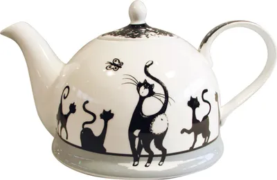 Produktbild von Iglu-Kanne Teekanne Katze Schwarz-Weiß Jameson  and Tailor