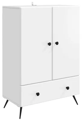 Obrázek produktu pro vidaXL Komoda se zásuvkami, bílá, 66 x 34,5 x 95 cm, dřevotříska