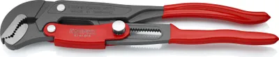 Productafbeelding van 83 61 010 Buigklem met S-vormige bek en snelle instelling, grijs, gepoedercoat, met kunststof coating, 330 mm