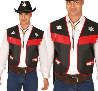 Produktbild von Sheriff's Cowboy Cowboyweste Schwarz