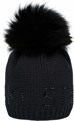 Produktbild von Sportalm Aris Ski Womens Beanie with Fur Black UNI Ski Mütze