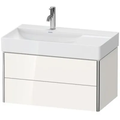 Zdjęcie produktu dla Szafka podumywalkowa XSQUARE 397x784x460mm 2 szuflady biały wysoki połysk biały wysoki połysk