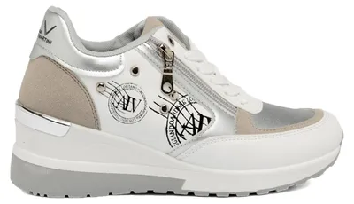 Produktbild von Plateau-Sneakers Damen Weiß Alviero Martini Bianco e Oro 36