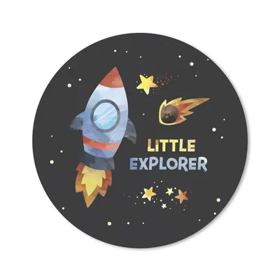 Produktbild von MuchoWow® Mauspad Mousepad Sprichwörter - Weltraum - 'Kleiner Entdecker' - Zitate - Jungen - Kinder - Kind - Kinder 50x50 cm - Mousepads - Maus Mat - Pad - Mausunterlage - Vinyl