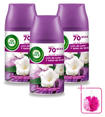 Obrázek produktu pro 3 kusy náplně do automatického osvěžovače Air Wick Freshmatic – vůně měsíční lilie – 250 ml – výhodná balení