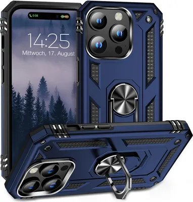 Produktbild von Armor Outdoor Handyhülle für Apple iPhone 15 Pro Max Handy Panzer Case Cover Schutzhülle Farbe: Blau