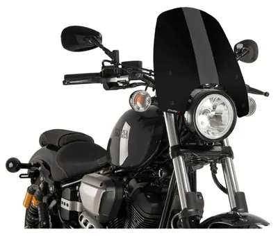 Produktbild von Puig New Generation Touring Yamaha Xv950/r 2014-2018 Windschutzscheibe Silber  Silber One Size