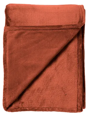 Produktbild von Dutch Decor Wohndecke Flanell-Fleece Billy 150x200 cm Orange