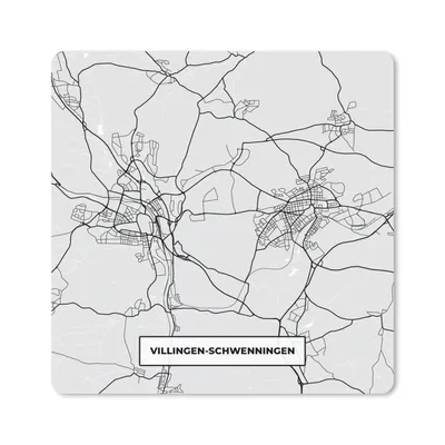 Produktbild von MuchoWow® Mauspad Mousepad Stadtplan - Deutschland - Karte - Villingen-Schwenningen 20x20 cm - Mousepads - Maus Mat - Pad - Mausunterlage - Desk Mat - Bureauartikeln