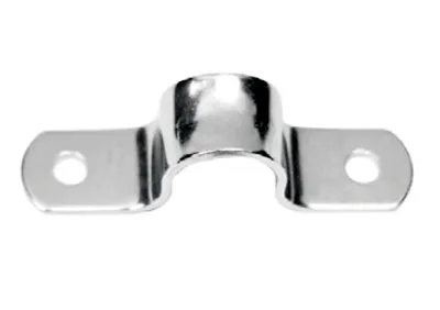 Produktbild von Edelstahl A4 Befestigungselement, 45mm Länge, 11mm Höhe, 1,2mm Stärke, 4mm Bohrung