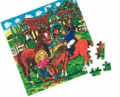 Produktbild von Lutz Mauder - 17502 - Puzzle, Ponyhof, 100 Teile, ab 5 Jahre