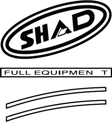 Produktbild von SHAD Aufkleber D1B43ETR, rot, für SH43
