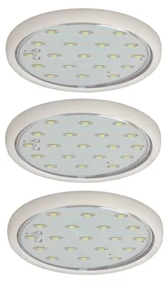 Productafbeelding van Paulmann Meubelmontagespotset LED, 3x 0,7W, 7VA, 230/12V, 59mm, wit/kunststof