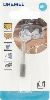 Zdjęcie produktu dla Frez prosty do rowków DREMEL 654, średnica 6,4 mm, do frezowania i rowkowania