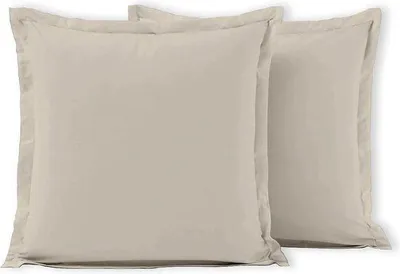 Productafbeelding van Famanu kussensloop, 100% katoen, 57 draden/cm² - Crème/ivoor, 63 x 63 cm