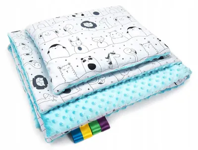 Produktbild von Kerstin Minky Kindergartendecke mit Kissen 100x135 cm