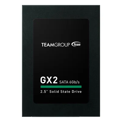 A product shot of a Team Group GX2 SSD.