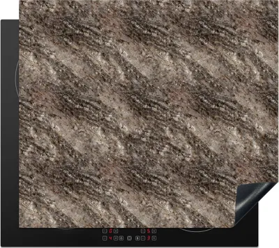 Produktbild von KitchenYeah© Herdabdeckplatte Granit - Stein - Muster , 59x52cm, Küche Deko, Glaskeramikkochfeld Herdabdeckung, Abdeckplatte fùr Kochfeld