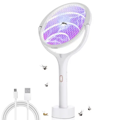 Produktbild von Jiubiaz 5in1 Elektrische Fliegenklatsche Insektenvernichter Insektenfalle Profi Mücken