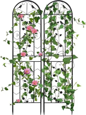 Produktbild von Metall-Klimahilfe 205 x 50 cm - Robustes Gartenzaunwerk für Kletterpflanzen