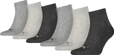 Produktbild von PUMA Uni Quarter-Socken, 6er Pack - Sneaker, ECOM, Logo, uni Grau 43-46