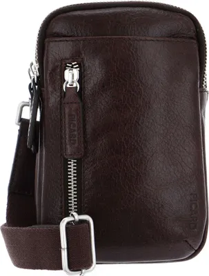 Image de PICARD Cuir sac à épaule bandoulière Buddy Reporter Bag Cafe marron foncé